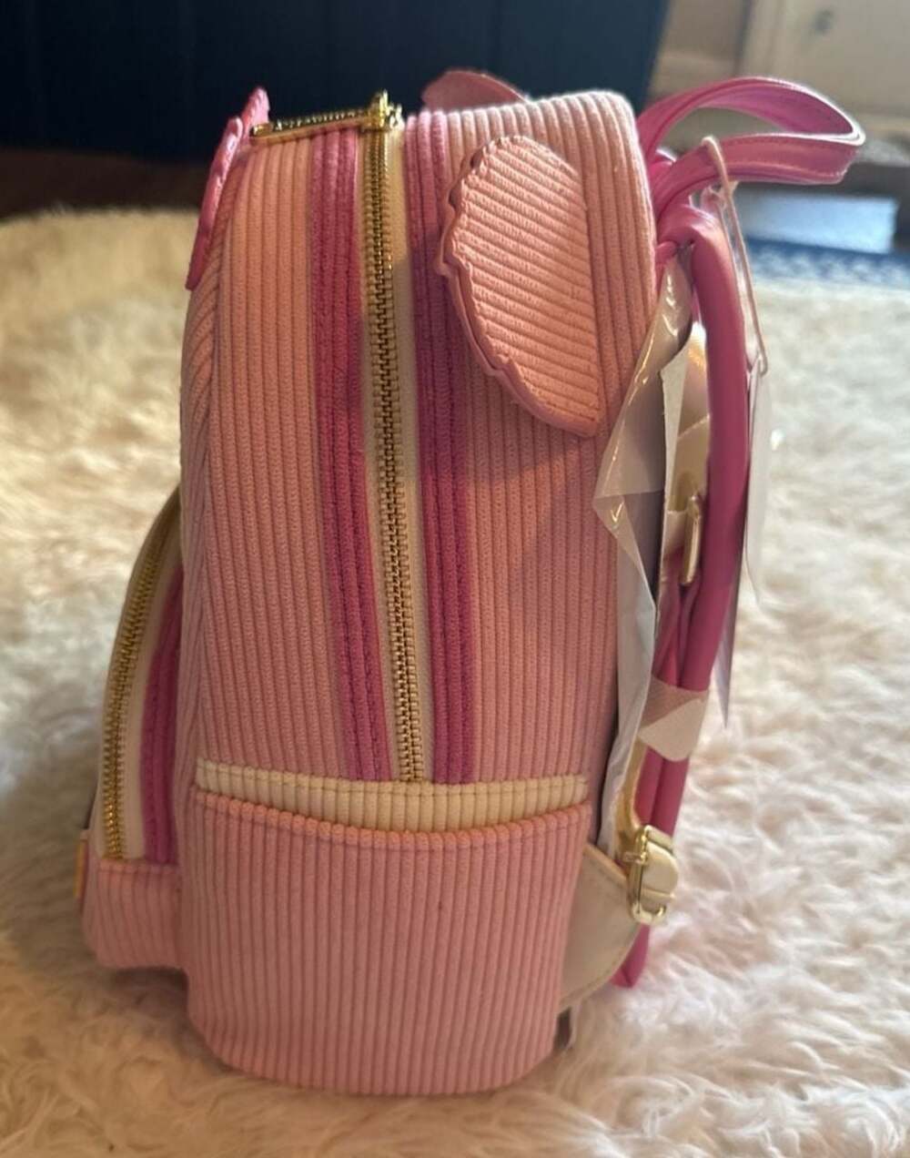 Loungefly Disney Parks Toy Story Lotso Corduroy Mini Backpack - Picture 3 of 6